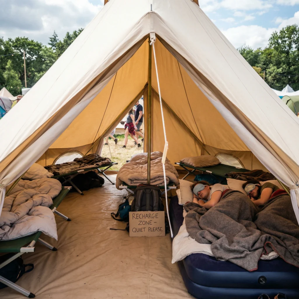 UItrusten meerdaags festival