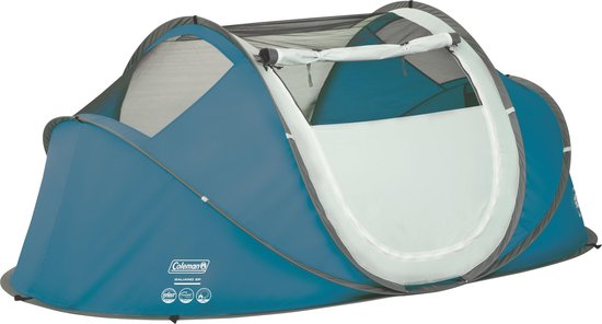Coleman Galiano 2 Pop-up tent - tent 2 persoons - handige pop up tent - Blauw/Wit