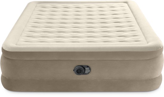 Intex Queen Ultra Plush Luchtbed met ingebouwde pomp - 152x203x46cm