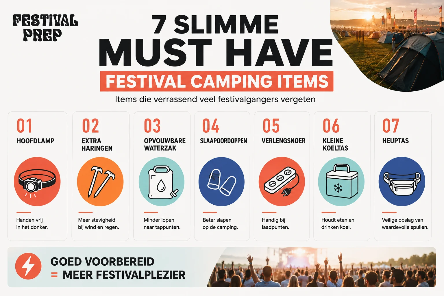 7 must have festival camping items